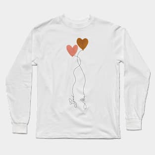 Balloon Hearts - God and Me Long Sleeve T-Shirt